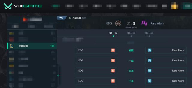 LOL-LPL：Viper克格莫凶悍走A输出爆表，EDG 2-0击败RA收获三连胜