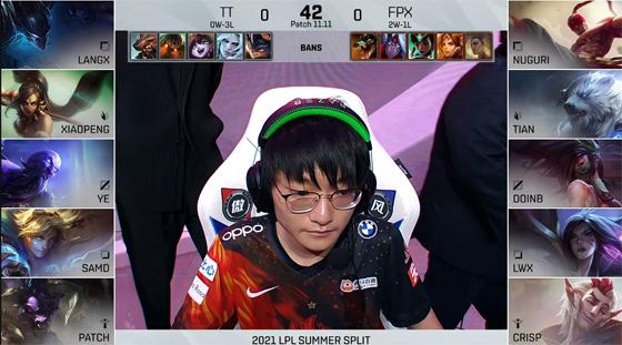 LOL-LPL：Doinb超神不死阿卡丽super carry！FPX 2：0战胜TT