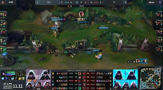 LOL-LPL：中上个人操作拉满，TES干净利落2:0击败TT获首胜
