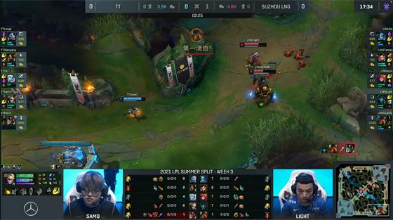 LOL-LPL：三路高地被破一波翻盘，LNG 2-1击败TT豪取六连胜