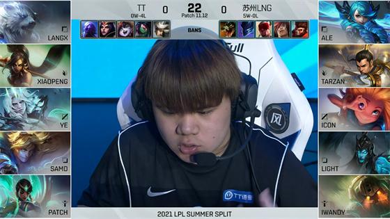 LOL-LPL：三路高地被破一波翻盘，LNG 2-1击败TT豪取六连胜