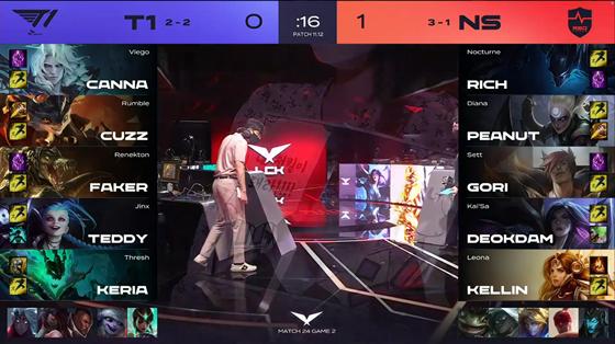 LOL-LCK：鏖战70分钟击败300魂赛娜，NS 2-0横扫T1收获第四胜