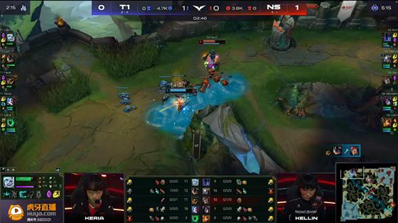 LOL-LCK：鏖战70分钟击败300魂赛娜，NS 2-0横扫T1收获第四胜