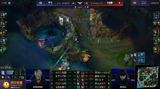 LOL-LCK：鏖战70分钟击败300魂赛娜，NS 2-0横扫T1收获第四胜