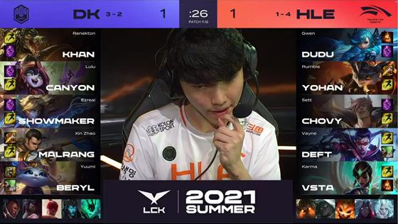 LOL-LCK：BeryL卢登悠米精准消耗狙杀薇恩，DK让一追二战胜HLE