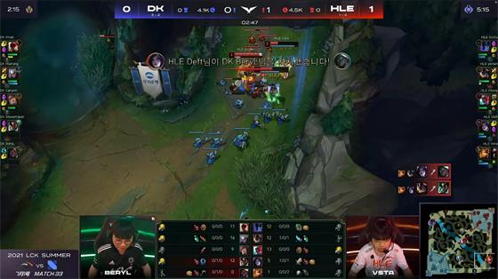 LOL-LCK：BeryL卢登悠米精准消耗狙杀薇恩，DK让一追二战胜HLE