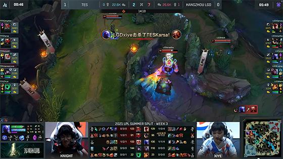LOL-LPL：Karsa关键惩戒大龙拒绝被偷家，TES 2:0有惊无险击败LGD