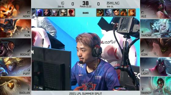 LOL-LPL：三路碾压比赛乱杀，LNG 2-0轻松击败IG拿下七连胜