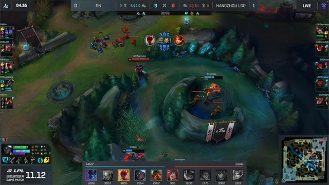 LOL-LPL：“兮猛惊我”xiye塞拉斯单杀Bin梦魇！LGD 2：1击败SN