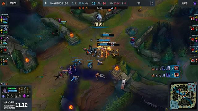 LOL-LPL：“兮猛惊我”xiye塞拉斯单杀Bin梦魇！LGD 2：1击败SN