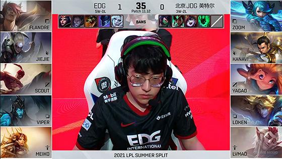 LOL-LPL：圣枪哥瑟提拉四人控制无解，EDG 2:0击败JDG豪取6连胜