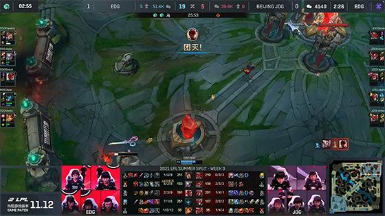 LOL-LPL：圣枪哥瑟提拉四人控制无解，EDG 2:0击败JDG豪取6连胜