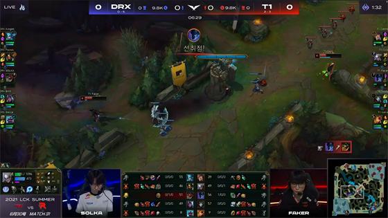 LOL-LCK：Teddy戏命师百步穿杨精准收割，DRX 0-2不敌T1遭遇六连败