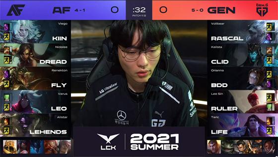 LOL-LCK：Rascal“哥的盲僧”一枝独秀，GEN有惊无险2-0击败AF