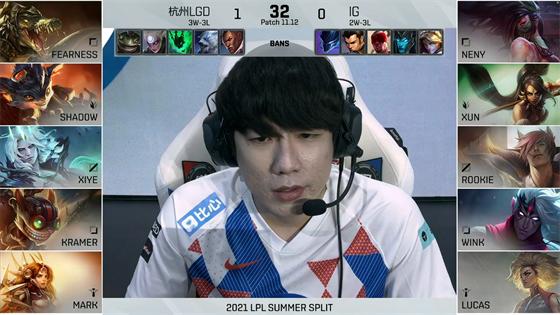 LOL-LPL：iG变成“ICU Gaming”，iG 0-2惨遭LGD两局横扫