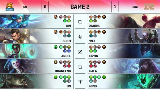 LOL-LPL：Bin格温天神下凡瞬斩四杀，SN让一追二2-1战胜RNG