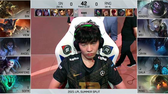 LOL-LPL：Bin格温天神下凡瞬斩四杀，SN让一追二2-1战胜RNG