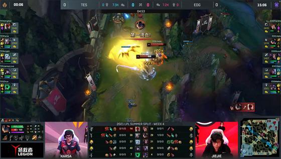 LOL-LPL：Qingtian盲僧闪R踢回韦鲁斯，TES2-0击碎EDG不败金身