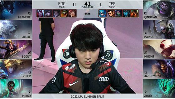 LOL-LPL：Qingtian盲僧闪R踢回韦鲁斯，TES2-0击碎EDG不败金身