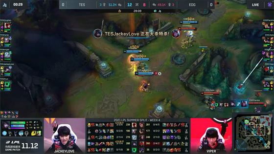 LOL-LPL：Qingtian盲僧闪R踢回韦鲁斯，TES2-0击碎EDG不败金身