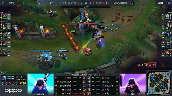 LOL-LPL：Smlz火男LPL赛区AD位首秀立奇功，UP 2:0送给V5八连败