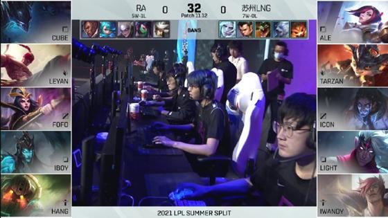 LOL-LPL：FoFo超神阿卡丽主宰团战，RA 2-0打破LNG不败金身