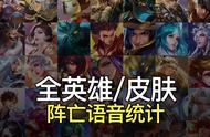 《王者荣耀》全英雄/皮肤阵亡语音统计：173句隐藏台词，彩蛋频出