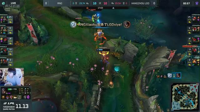 RNG新版本首秀：小虎佛耶戈力挽狂澜！Letme直呼好猛