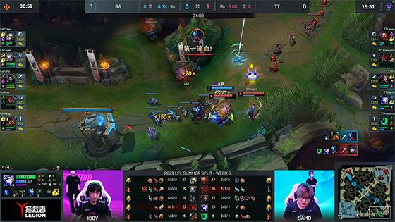 LOL-LPL：Leyan巨魔开局单杀赵信直接起飞，RA干净利落2-0击败TT