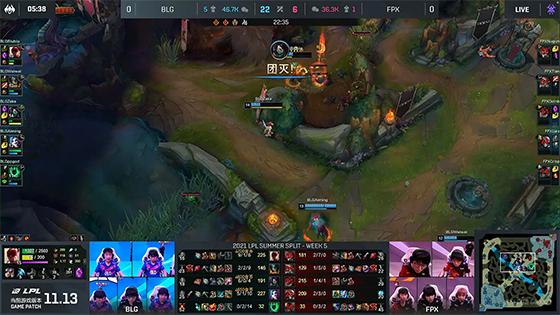 LOL-LPL：Biubiu盲僧两度单杀Nuguri瑟提，BLG 2-1击败FPX