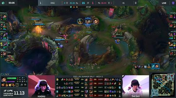 LOL-LPL：TheShy回归难救主，RNG 2-0横扫iG赢下“电竞春晚”