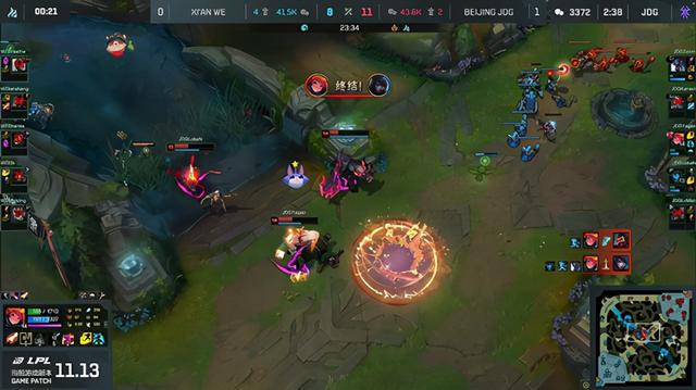 LOL-LPL：Yagao佐伊精准飞星秒杀厄斐琉斯，JDG决策压制2-0战胜WE