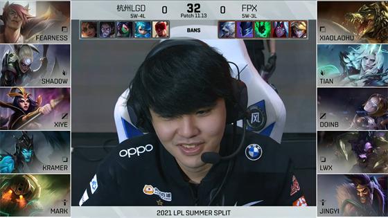 LOL-LPL：超神杰斯伤害爆表主宰团战！FPX双替补阵容2-0击败LGD