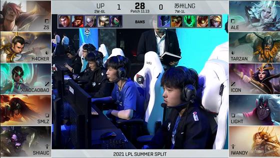 LOL-LPL：Smlz厄斐琉斯稳如泰山输出爆炸，UP爆冷2-1掀翻LNG