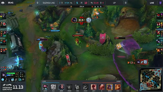 LOL-LPL：Smlz厄斐琉斯稳如泰山输出爆炸，UP爆冷2-1掀翻LNG