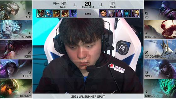 LOL-LPL：Smlz厄斐琉斯稳如泰山输出爆炸，UP爆冷2-1掀翻LNG