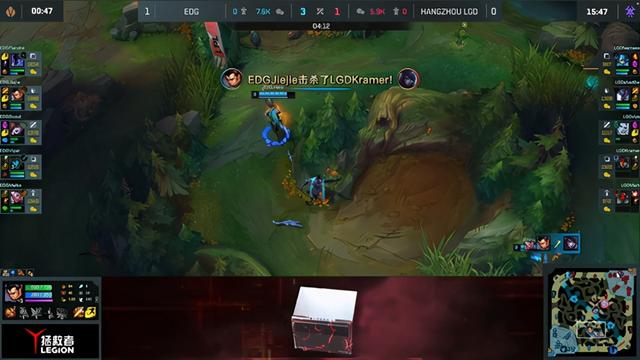 LOL-LPL：Scout盲僧七进七出三杀收割，EDG无情推进2-0横扫LGD