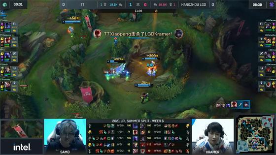 LOL-LPL：Xiye塞拉斯操作拉满主宰团战，LGD团战压制2-0轻取TT