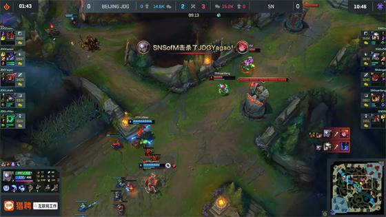 LOL-LPL：SofM超神盲僧个人秀抓崩三路，SN血腥团战2-0横扫JDG