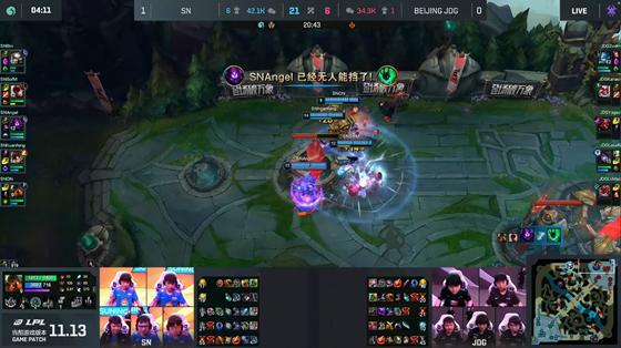 LOL-LPL：SofM超神盲僧个人秀抓崩三路，SN血腥团战2-0横扫JDG