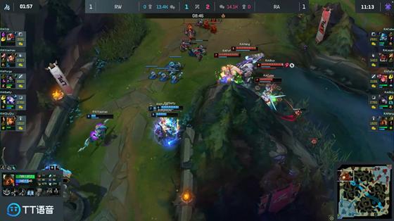LOL-LPL：Forge阿卡丽秀翻团战豪取四杀，RW鏖战三局2-1战胜RA