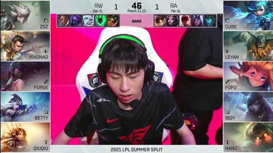 LOL-LPL：Forge阿卡丽秀翻团战豪取四杀，RW鏖战三局2-1战胜RA