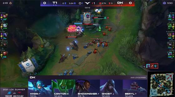 LOL-LCK：Gumayusi厄斐琉斯强势打穿三路，T1让一追二击败DK