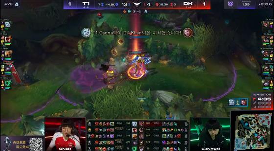 LOL-LCK：Gumayusi厄斐琉斯强势打穿三路，T1让一追二击败DK