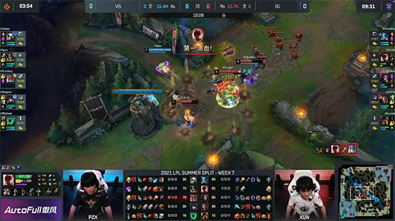 LOL-LPL：TheShy格温单杀青钢影压制力无解，iG 2-0轻取V5