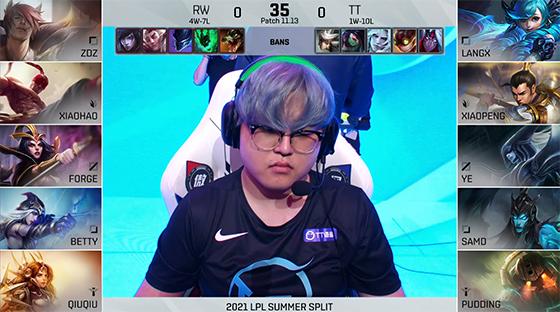 LOL-LPL：侠盗勇士RW上演“劫富济贫”，TT干净利落2-0终止五连败