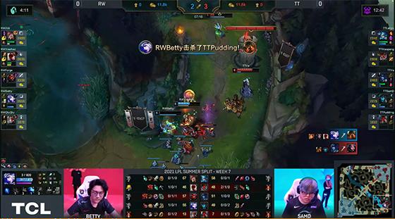 LOL-LPL：侠盗勇士RW上演“劫富济贫”，TT干净利落2-0终止五连败