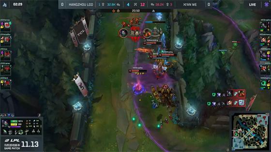 LOL-LPL：Breathe阿卡丽来去自如潇洒收割，WE冲阵体系2-0击败LGD