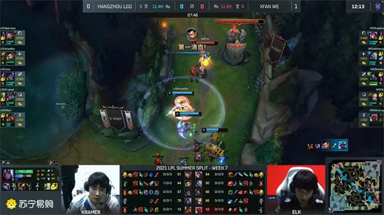 LOL-LPL：Breathe阿卡丽来去自如潇洒收割，WE冲阵体系2-0击败LGD