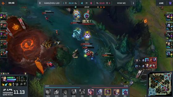 LOL-LPL：Breathe阿卡丽来去自如潇洒收割，WE冲阵体系2-0击败LGD
